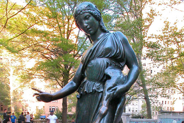 Duck Girl in Rittenhouse Square Park